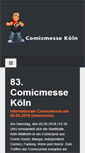 Mobile Screenshot of comicmesse-koeln.de